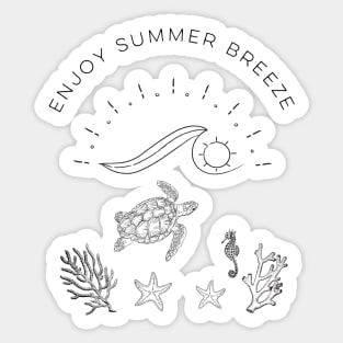 Enjoy Summer Breeze Sticker